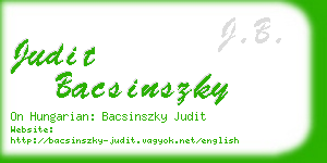 judit bacsinszky business card